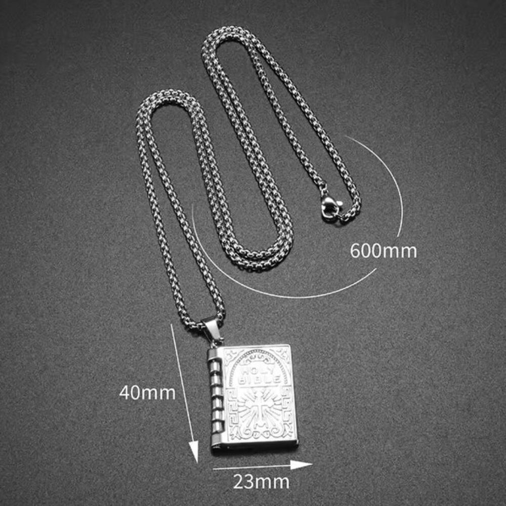 Lords Prayer Necklace Bible Silver Valentines Birthday Anniversary gift - NEW!